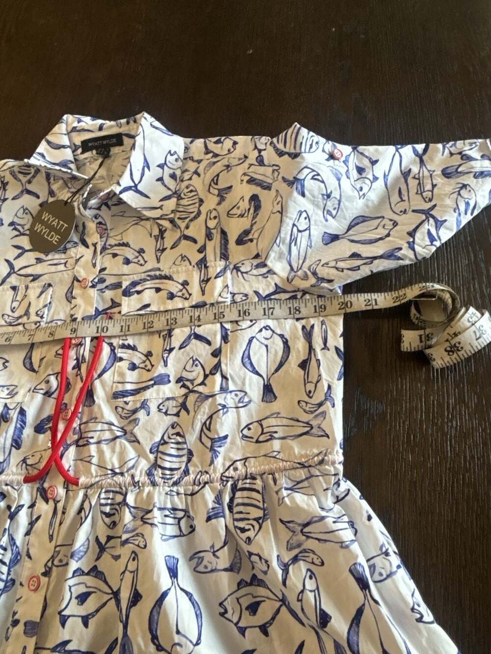 Marina Dress Mini – Fish Print – Size 8 - Picture 14 of 16